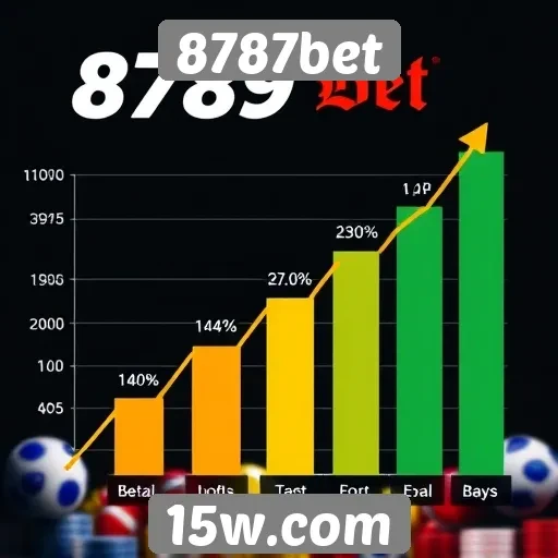 Estatísticas de usuários no site 8787bet em crescimento