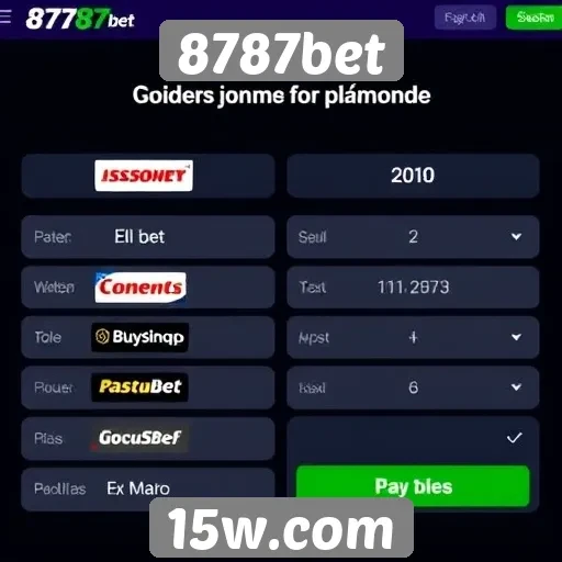 Avaliação de métodos de pagamento na 8787bet